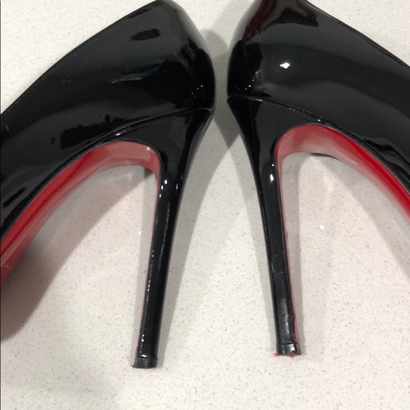 Christian Louboutin Neofilo 120 Patent Black Heels - Picture 5 of 8